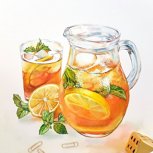 640x640 My Ice Tea Pitcher Illustration Is Ready! It Was A Great - Iced Tea Drawing