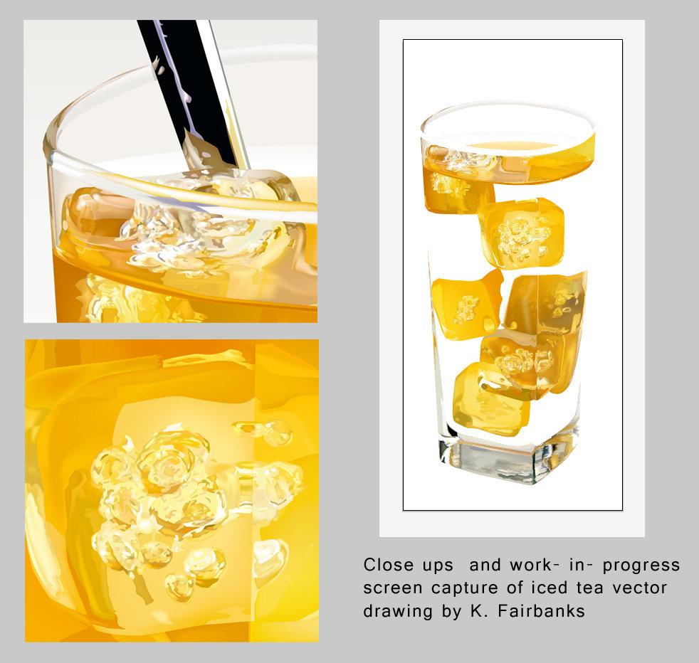 982x932 Artstation - Iced Tea Drawing