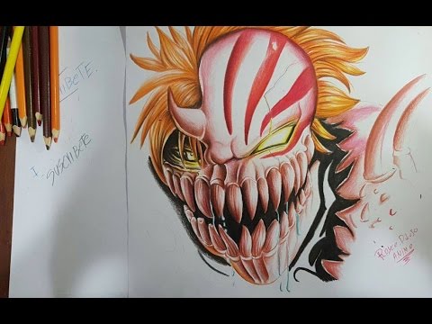 480x360 Dibujando A Ichigo Hollow Drawing Ichigo Hollow Bleach - Ichigo Drawing