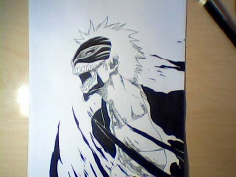 480x360 Drawing Ichigo Hollow Form - Ichigo Drawing