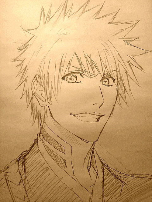 500x667 Animemanga Bleach Character Ichigo, Drawing Of Ichigo Who Ever - Ichigo Drawing