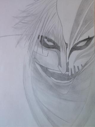 320x427 A Drawing I Did Last Year When I Was Watching Bleach - Ichigo Hollow Drawing