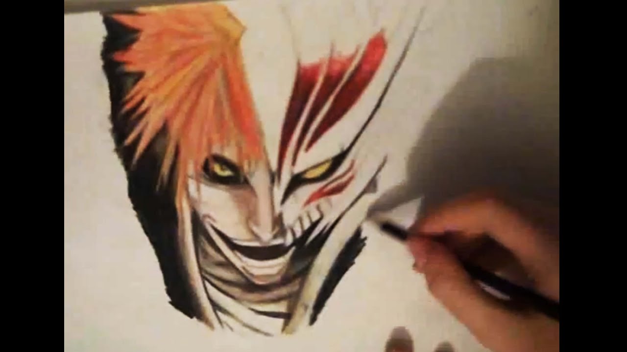 1280x720 Drawing Hollow Ichigo - Ichigo Hollow Drawing