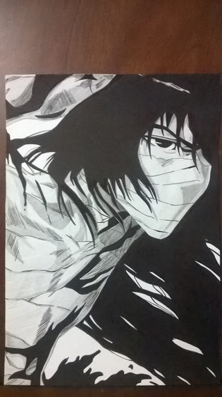 320x570 my drawing of ichigo kurosaki from bleach! - Ichigo Kurosaki Drawing