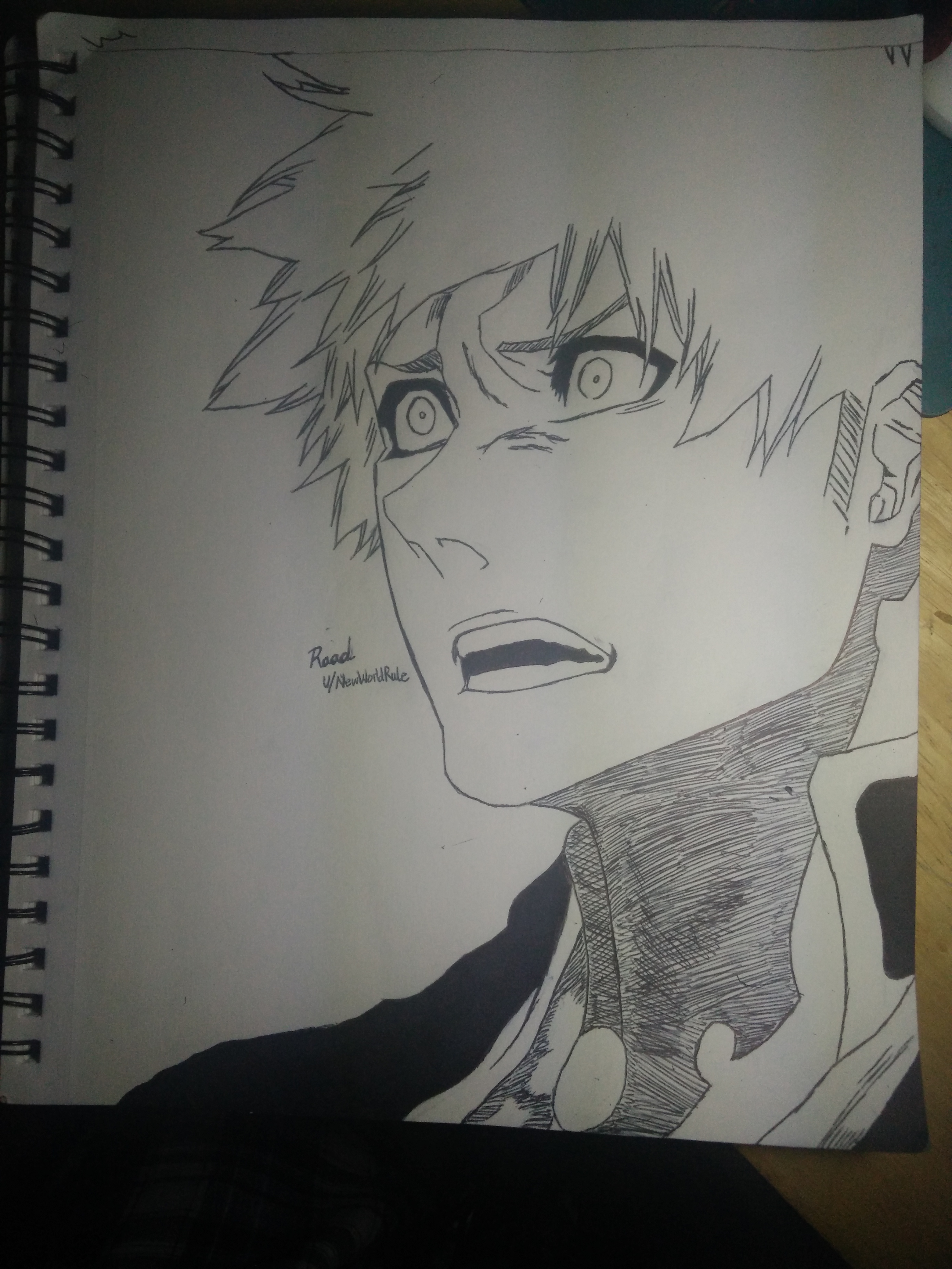 3120x4160 my drawing of ichigo kurosaki from bleach - Ichigo Kurosaki Drawing