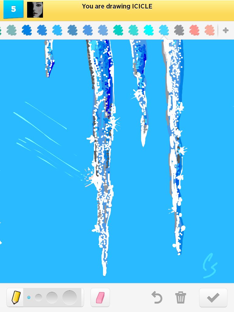 768x1024 Icicles Drawn On Draw Something - Icicle Drawing