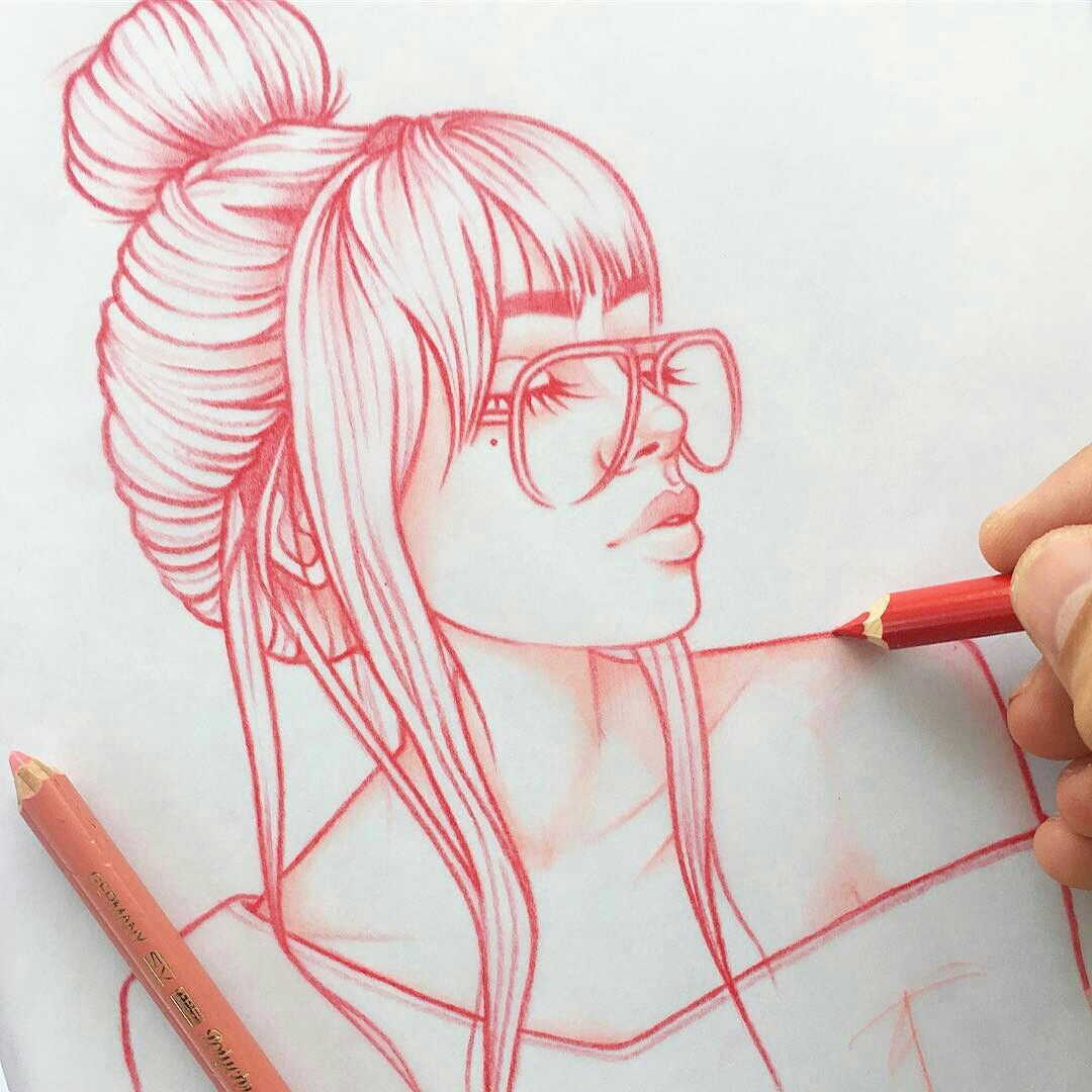 1080x1080 Girl Face One Of The Best Things To Draw In Your Journal - Ideal Drawing