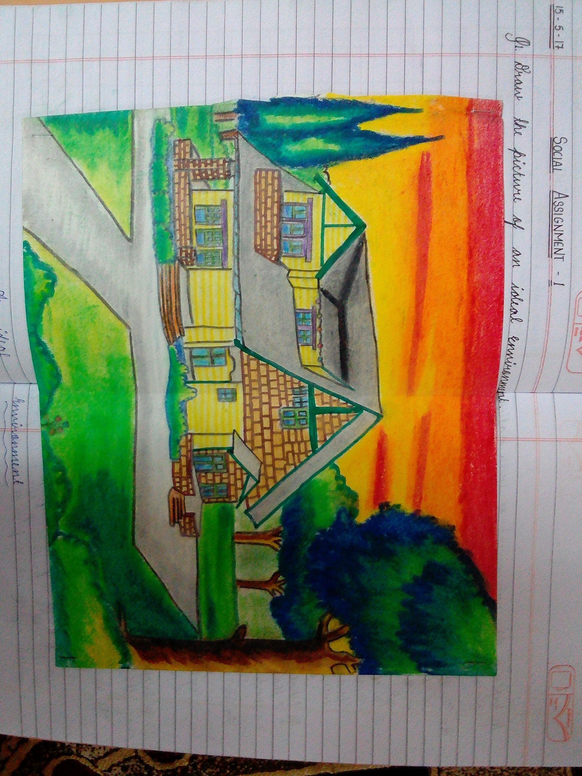 1944x2592 imagine an ideal environment where you would love to live draw - Ideal Drawing