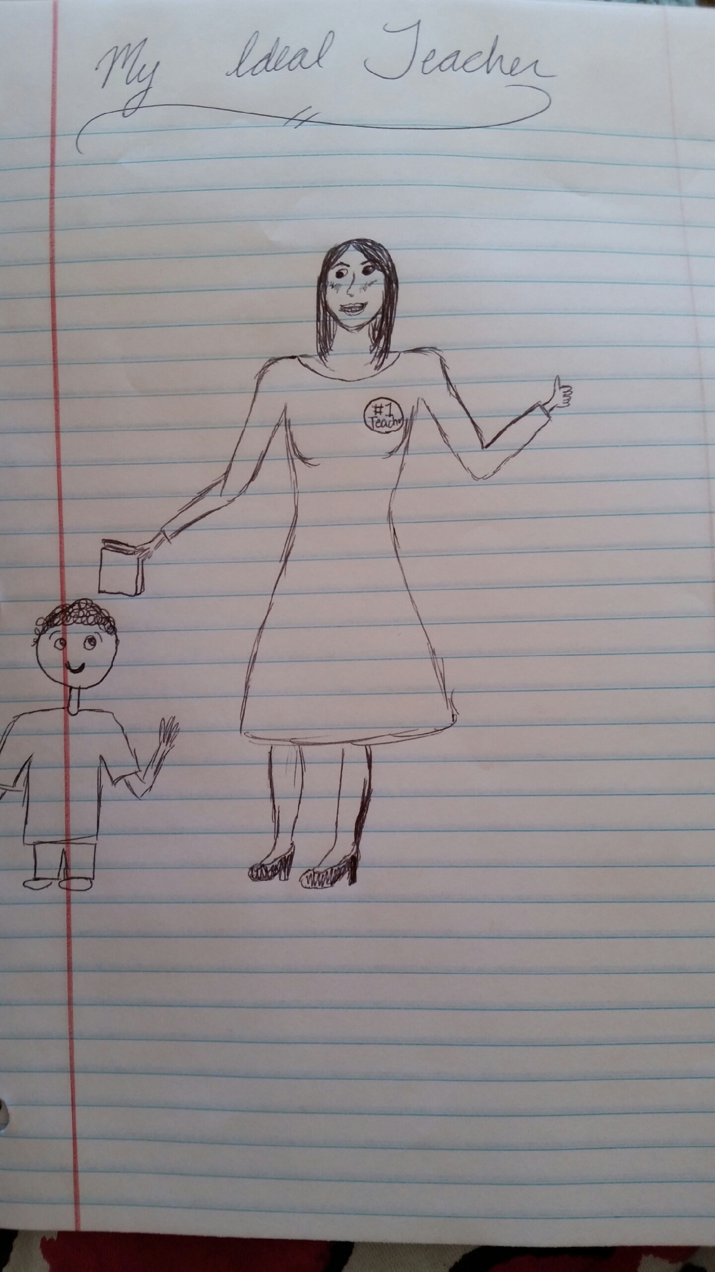 1440x2560 My Ideal Teacher Drawing Kelsey Mcalarney - Ideal Drawing