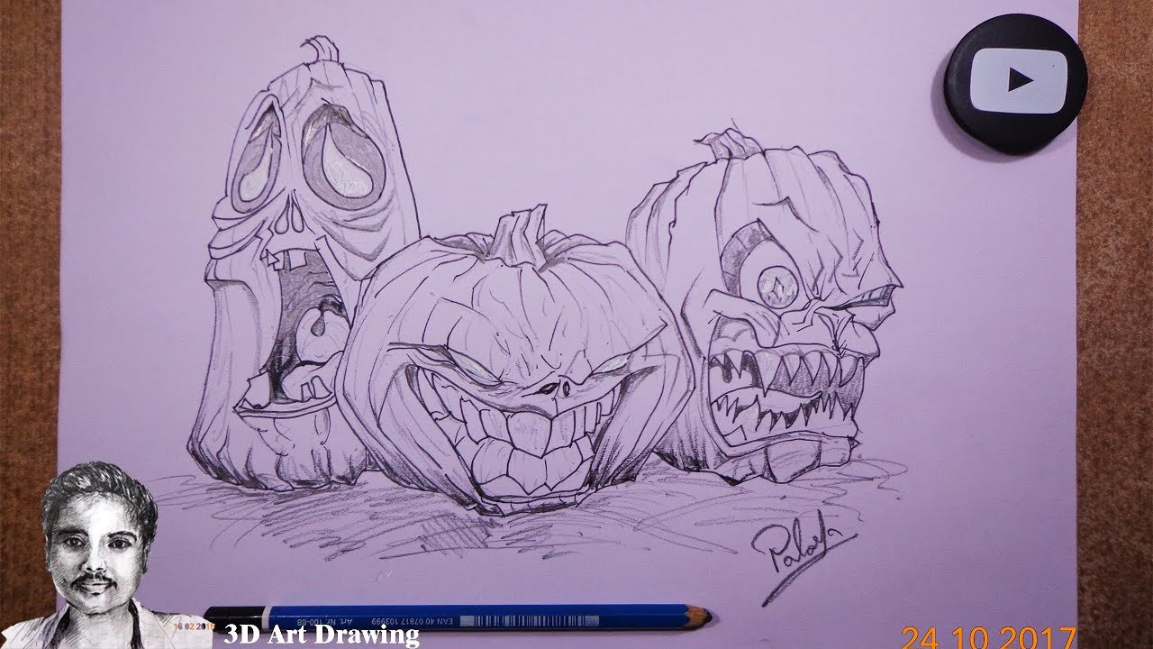 1280x720 How To Draw Halloween Drawing Ideas - Ideas For Drawing Halloween Pictures