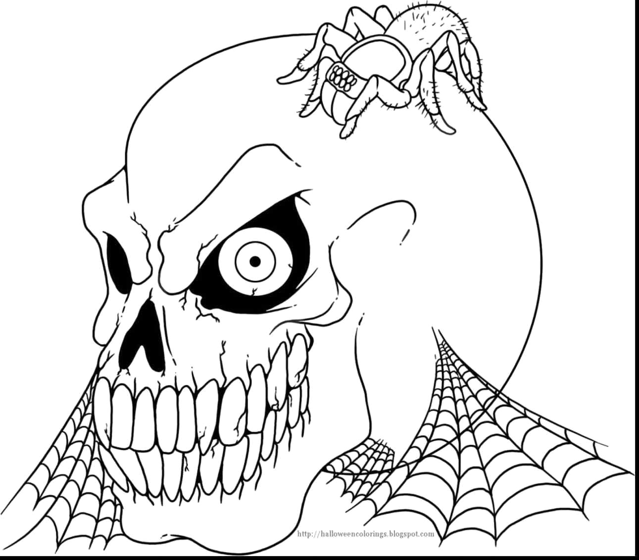 1291x1132 Inspiring Spooky Halloween Coloring Pages Gallery Ideas - Ideas For Drawing Halloween Pictures
