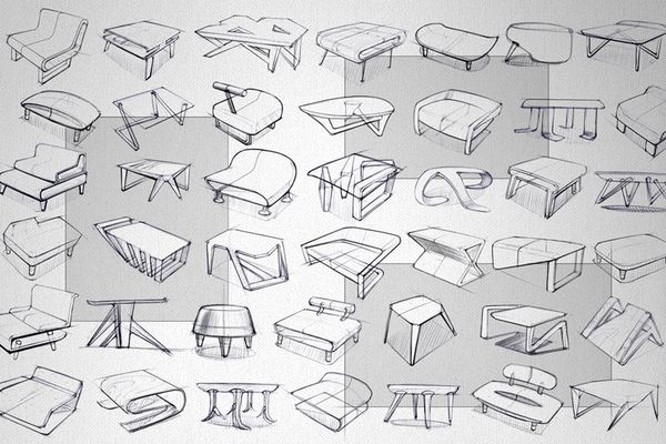 600x400 Om Chair Ideation - Ideation Drawing