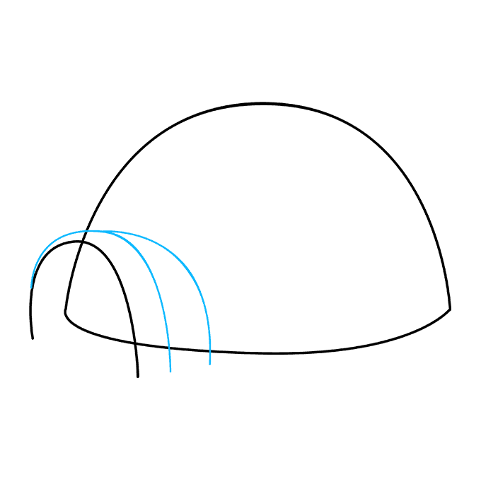 680x678 How To Draw An Igloo - Igloo Drawing