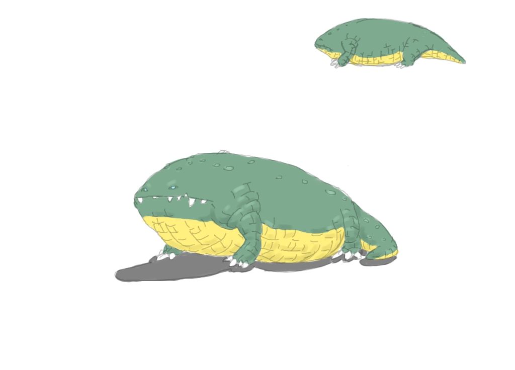 1024x736 fat iguana - Iguana Cartoon Drawing
