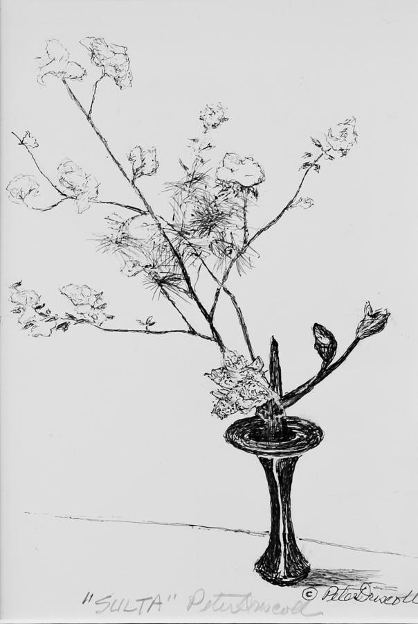 604x900 sulta drawing - Ikebana Drawing