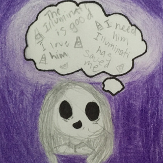 320x320 Yay! My First Oc! Her Name Is Sarah And She Is Being Mind - Illuminati Drawing