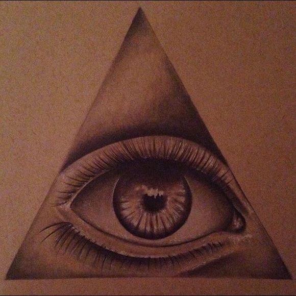 580x580 Drawing Other All Seeing Eye Poshmark - Illuminati Eye Drawing