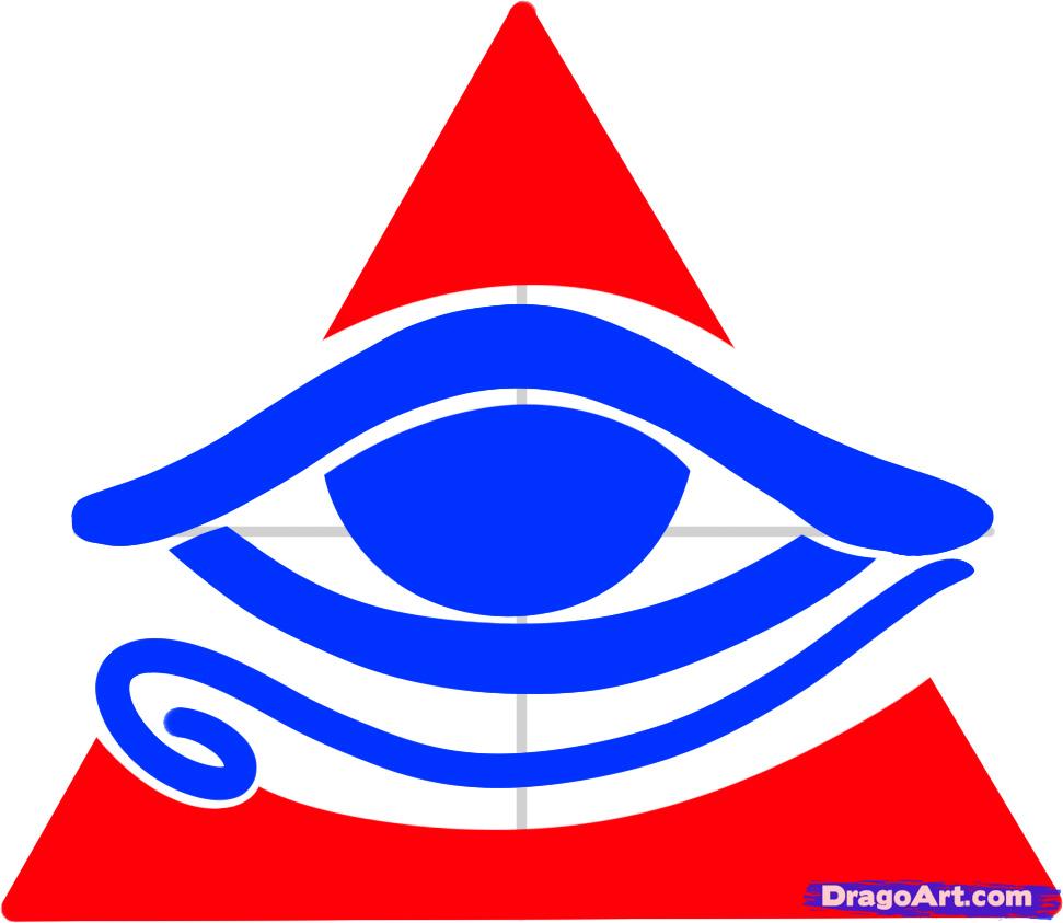 971x843 How To Draw All Seeing Eye, All Seeing Eye, Step - Illuminati Eye Drawing
