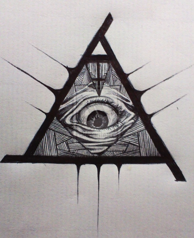 800x977 hamsa drawing all seeing eye for free download - Illuminati Eye Drawing