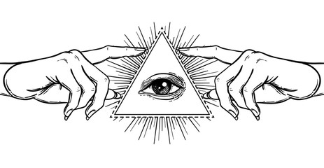 463x240 Search Photos Illuminati - Illuminati Eye Drawing