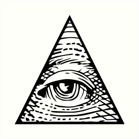 550x550 Illuminati Eye Of Providence Art Prints - Illuminati Eye Drawing