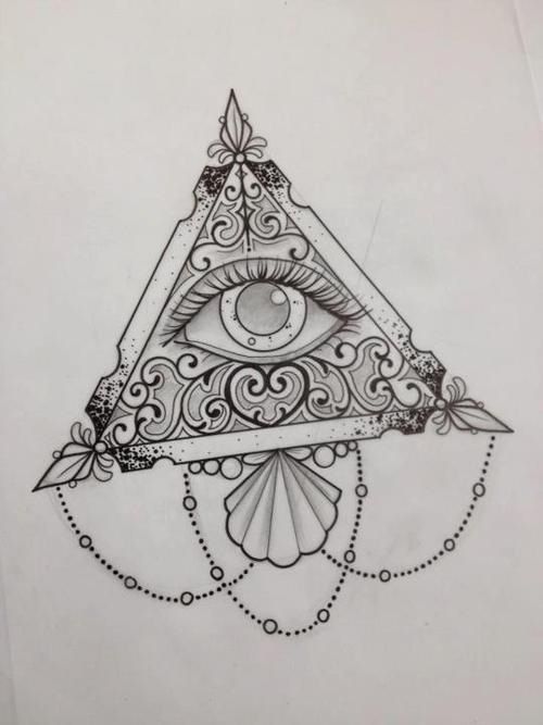 500x667 Tattoo Ideas - Illuminati Triangle Drawing