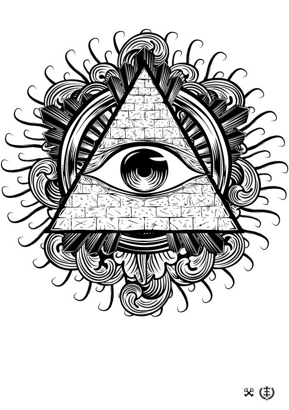 Illuminati Triangle Drawing at Explore collection