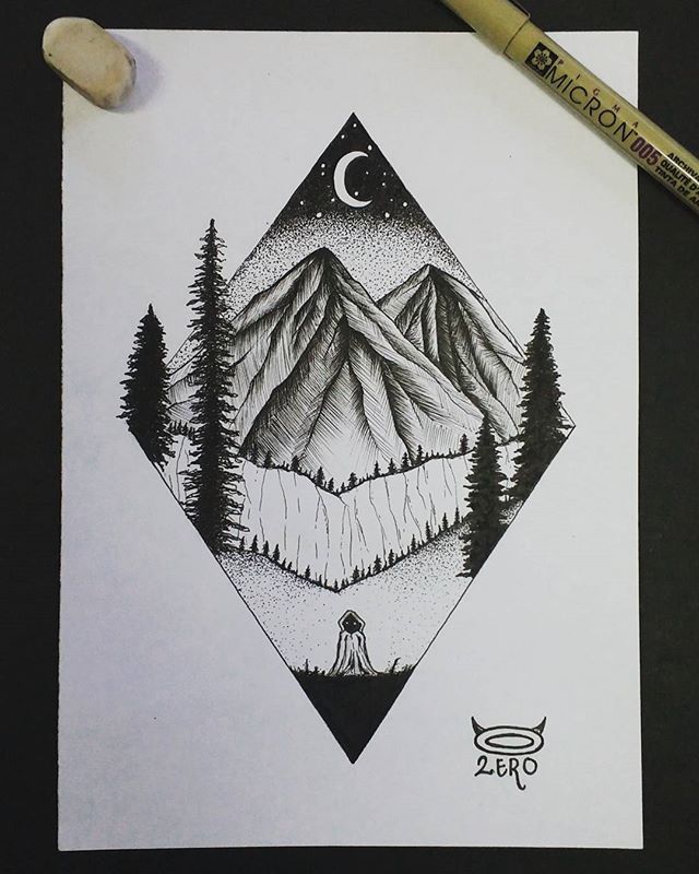 640x800 instagram analytics ink stippling art, drawings, illusion drawings - Illusion Art Drawing