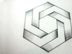 237x180 How To Draw Impossible Hexagon Optical Illusions Editorial - Illusion Drawings