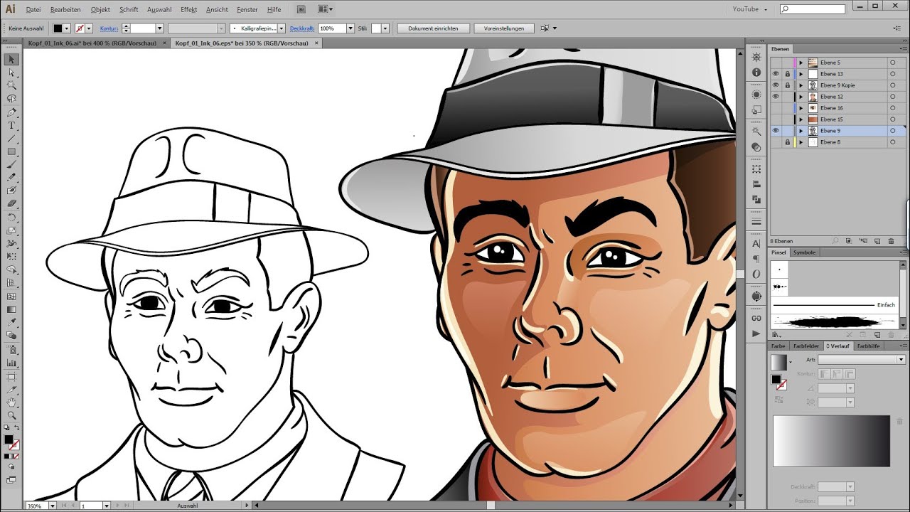 1280x720 drawing and coloring tutorial for adobe illustrator - Illustrator Drawing