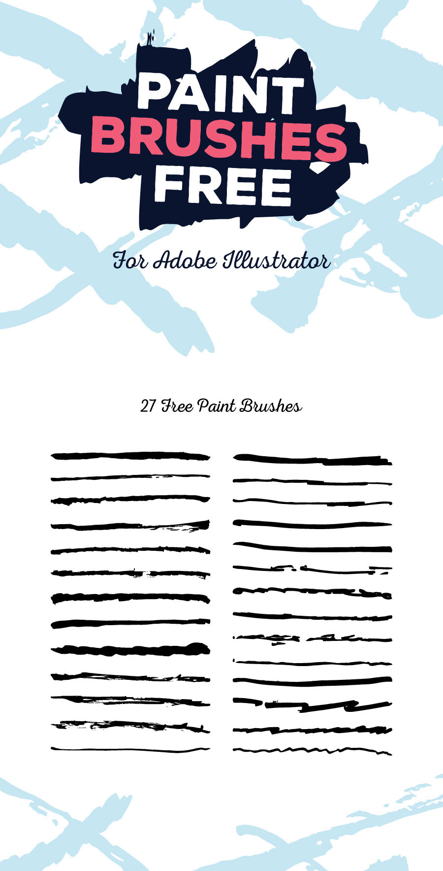 900x1768 free illustrator paint brushes on behance - Illustrator Drawing Brushes
