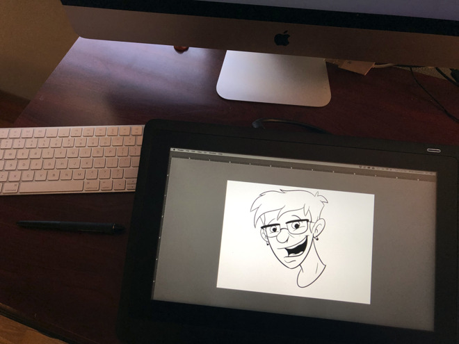 660x495 hands on the cintiq artist's tablet provides a premium - Imac Drawing