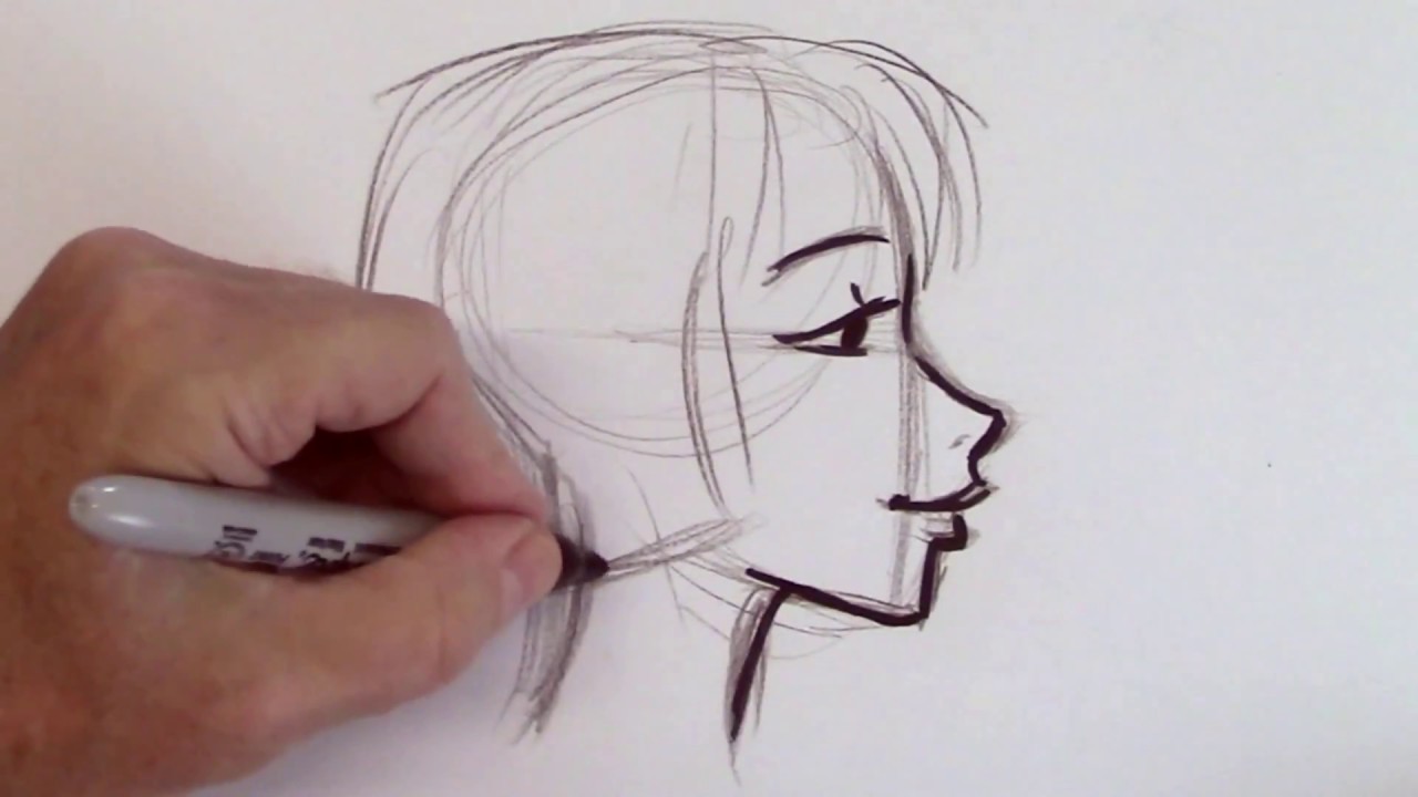 1280x720 How To Draw A Modern Woman Character - Image Of Someone Drawing