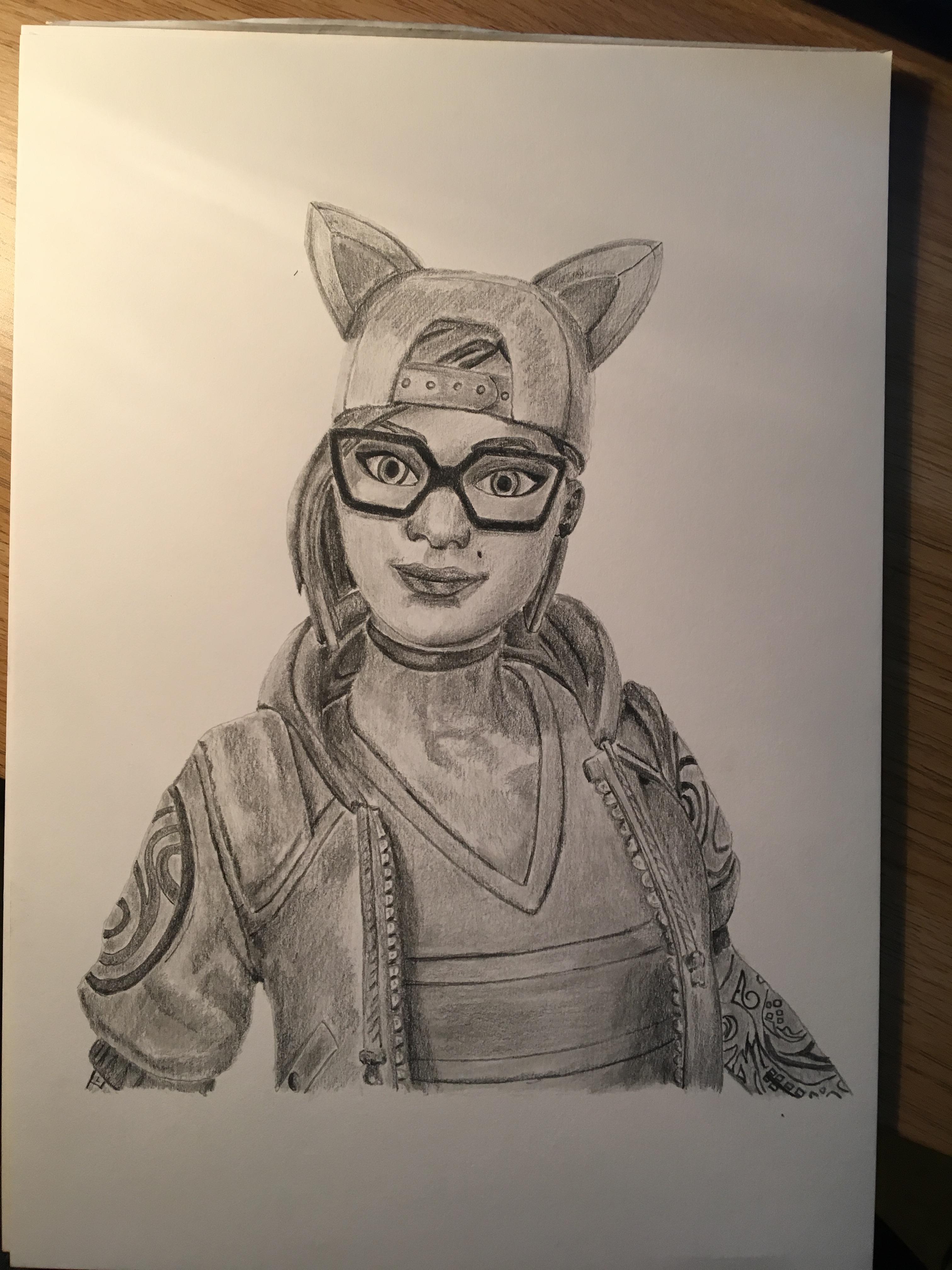 3024x4032 i thought id spend the day drawing lynx fortnite - Images Drawing