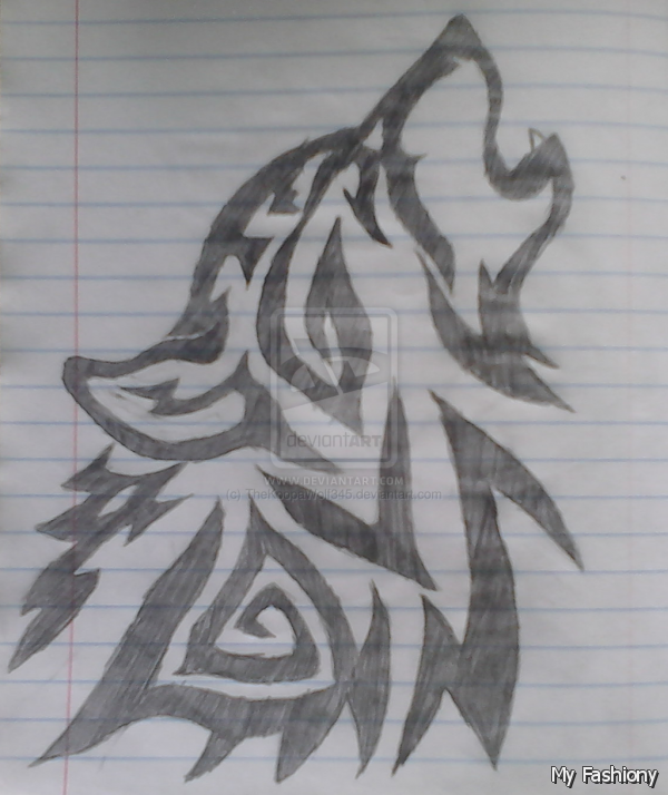 600x714 Cool Drawings Of Wolves - Images Of Cool Drawings