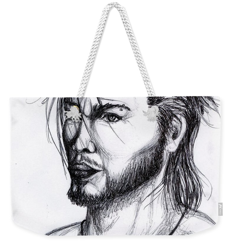 800x845 Imaginative Portrait Drawing Weekender Tote Bag For Sale - Imaginative Drawing
