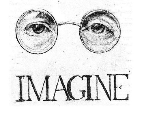 492x401 imagine john lennon drawing discovered - Imagine Drawing