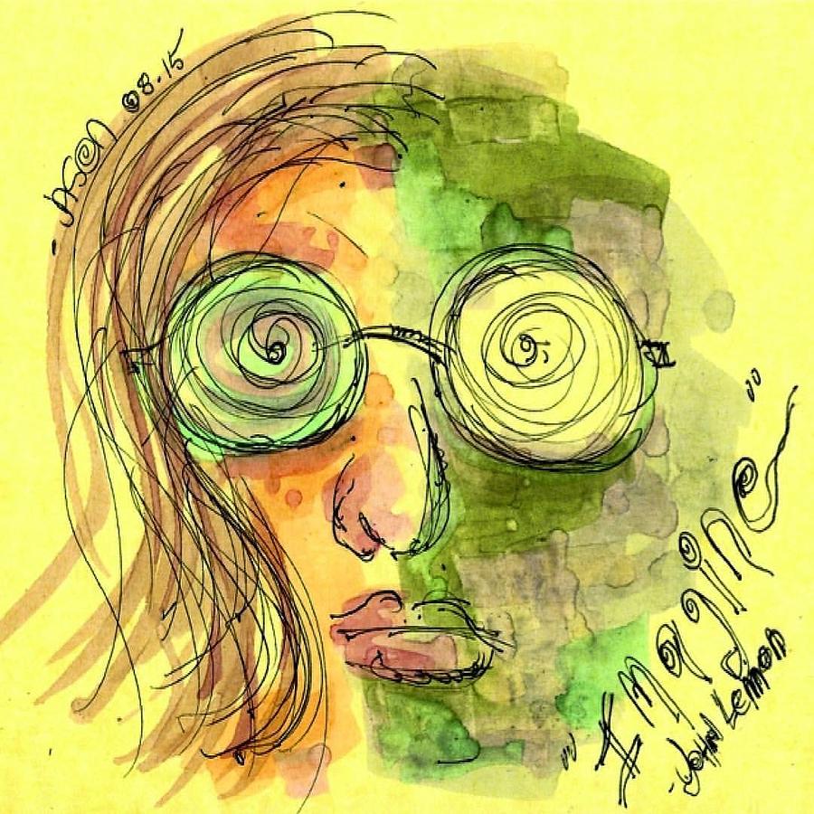 900x900 john lennon imagine drawing - Imagine Drawing