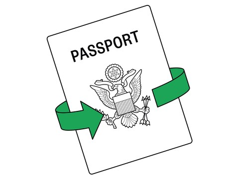 480x360 mobile passport will get you through customs and immigration - Immigration Drawing