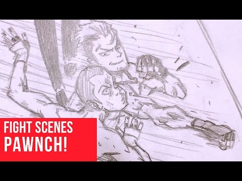 480x360 how to draw fight scenes punch impact - Impact Drawing