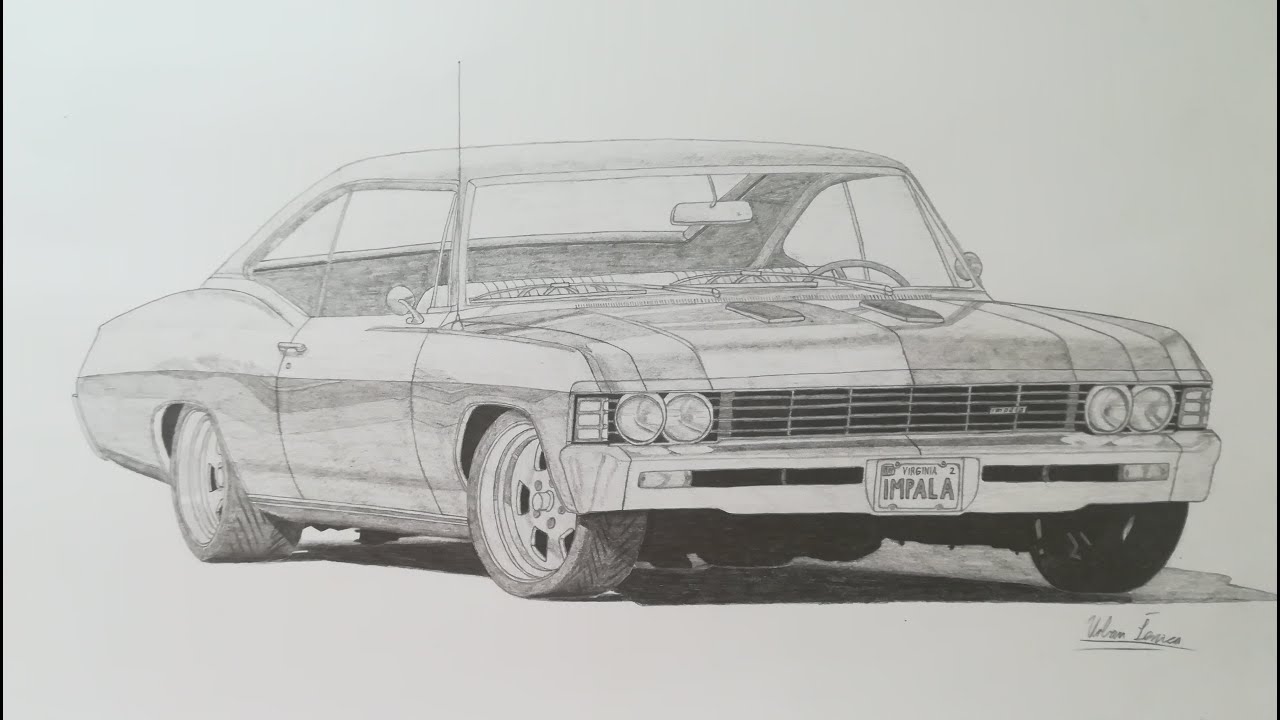 1280x720 chevrolet impala - Impala Drawing