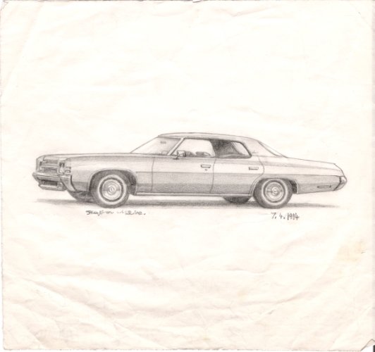 532x500 chevy impala - Impala Drawing