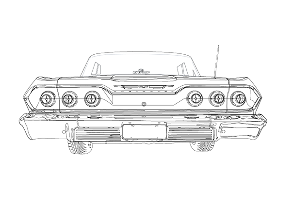 600x423 chevrolet impala illustration on behance - Impala Drawing