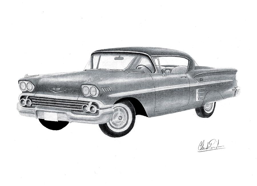 900x653 chevrolet impala drawing - Impala Drawing