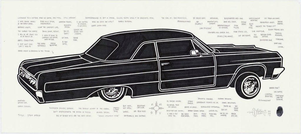 1023x457 mike giant impala original drawing black book gallery - Impala Drawing