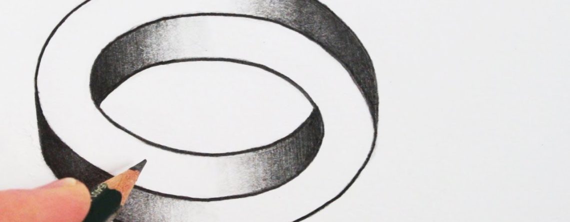 1140x445 How To Draw A Simple Optical Illusion The Impossible Oval - Impossible Drawing