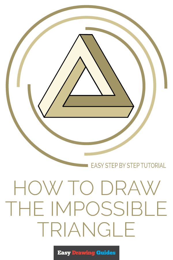 600x900 How To Draw The Impossible Triangle - Impossible Drawing