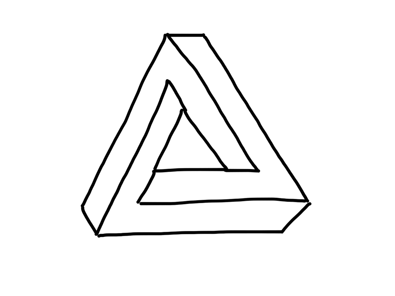 1280x960 How To Draw An Impossible Triangle Owen Biesel - Impossible Drawing