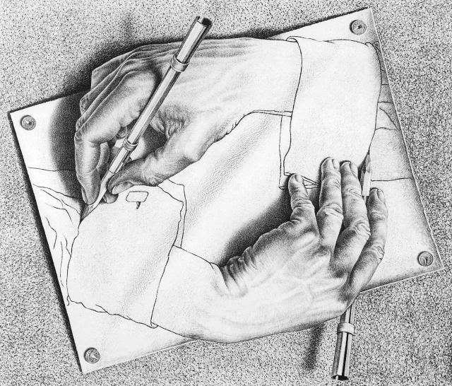 640x546 the impossible works of m c escher new britain museum - Impossible Drawing