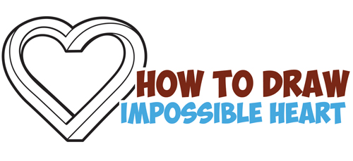500x229 How To Draw An Impossible Heart - Impossible Heart Drawing